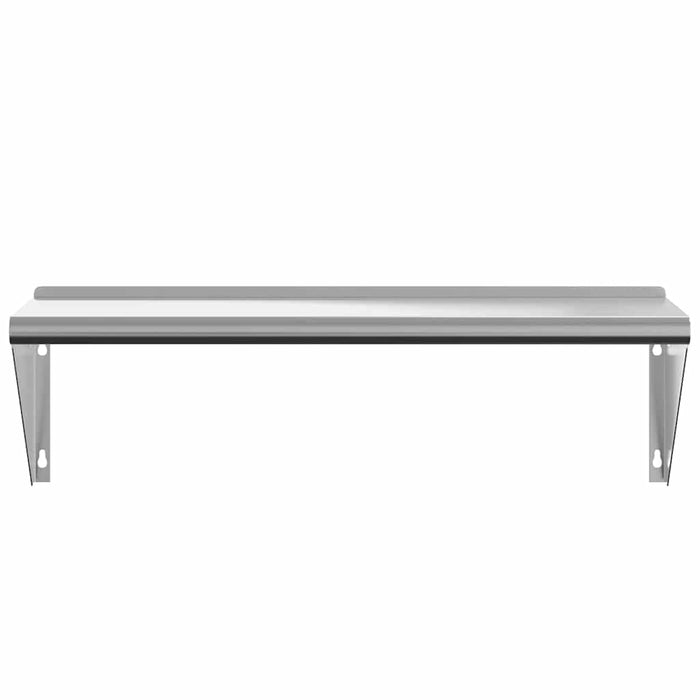 Wall Shelf 100x30x31 cm Silver Stainless Steel