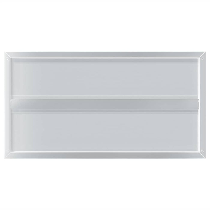 Wall Shelves 2 pcs 75x40x3 cm Silver Stainless Steel