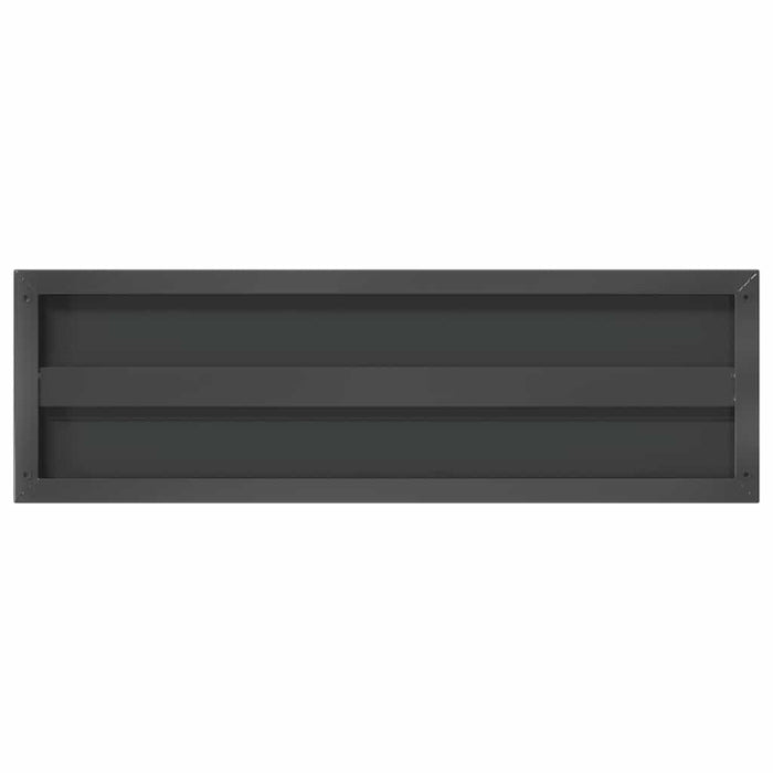 Wall Shelves 2 pcs 75x23.5x3 cm Black Stainless Steel