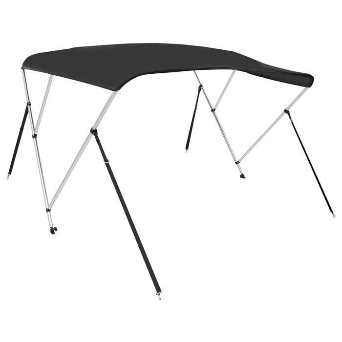 3-bow Bimini Top Black 183x140x137 cm