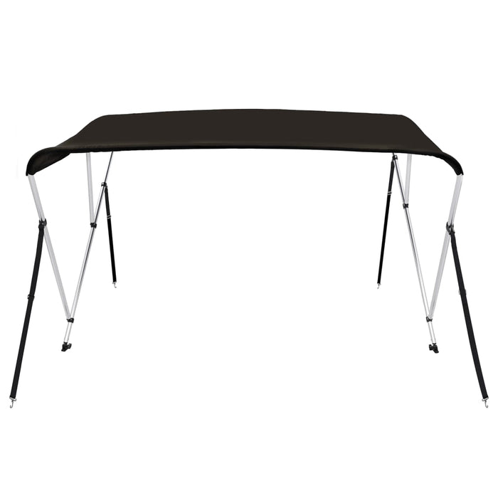 3-bow Bimini Top Black 183x196x137 cm