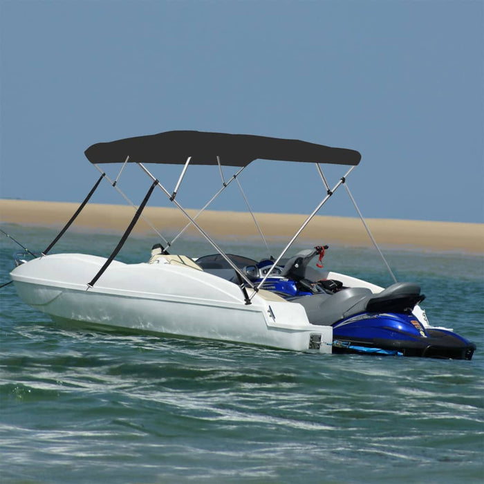 4-bow Bimini Top Black 243x210x137 cm