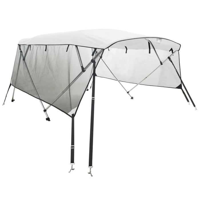 4-bow Bimini Top with Mesh Sidewalls 243x(200-213)x137 cm