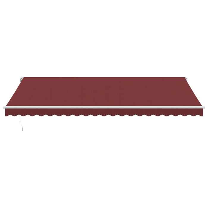 Automatic Retractable Awning with LED Burgundy 500x350 cm