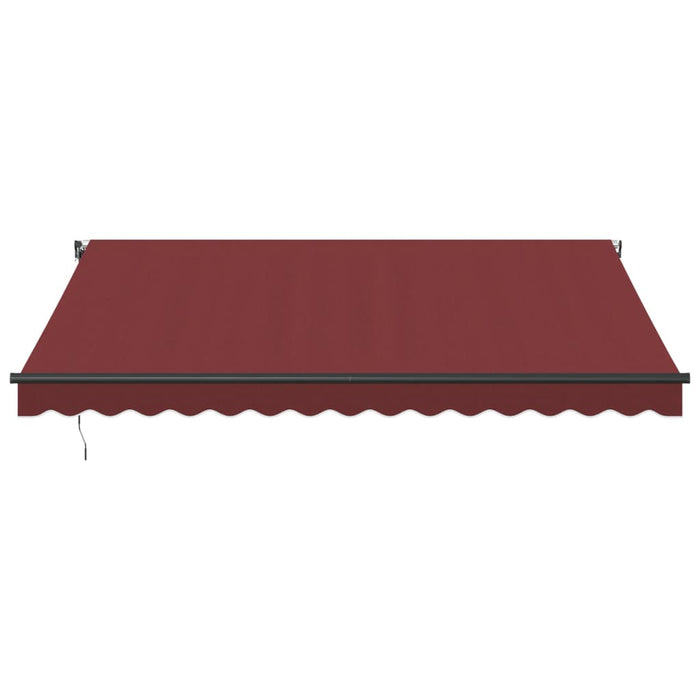 Automatic Retractable Awning Burgundy 400x350 cm