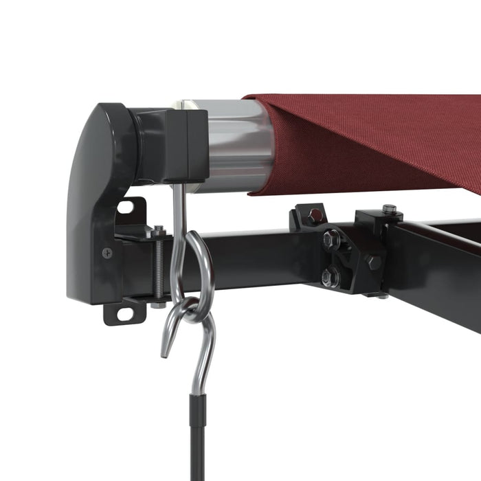 Manual Retractable Awning Burgundy 450x350 cm