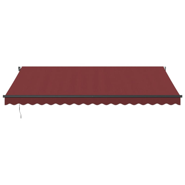 Automatic Retractable Awning Burgundy 450x350 cm