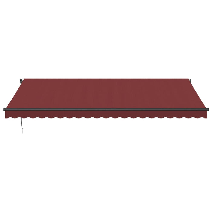 Manual Retractable Awning Burgundy 500x350 cm