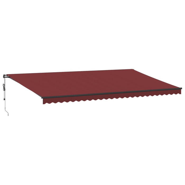 Automatic Retractable Awning Burgundy 600x350 cm