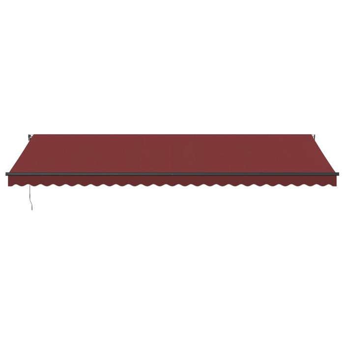 Automatic Retractable Awning Burgundy 600x350 cm