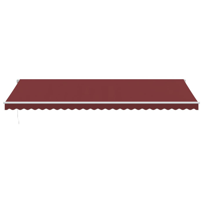 Manual Retractable Awning Burgundy 600x300 cm