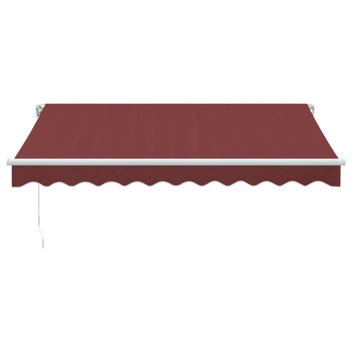 Manual Retractable Awning Burgundy 300x250 cm