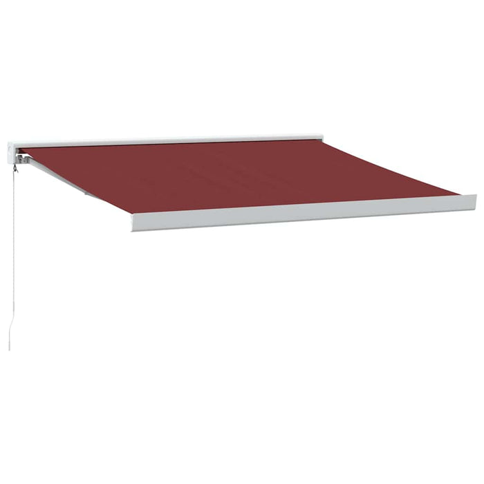 Manual Retractable Awning Burgundy 300x250 cm