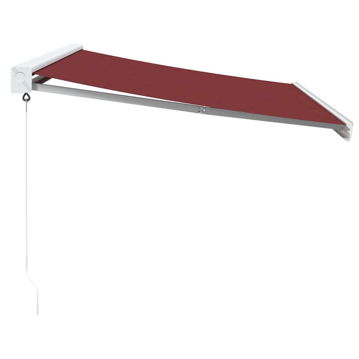 Manual Retractable Awning Burgundy 300x250 cm