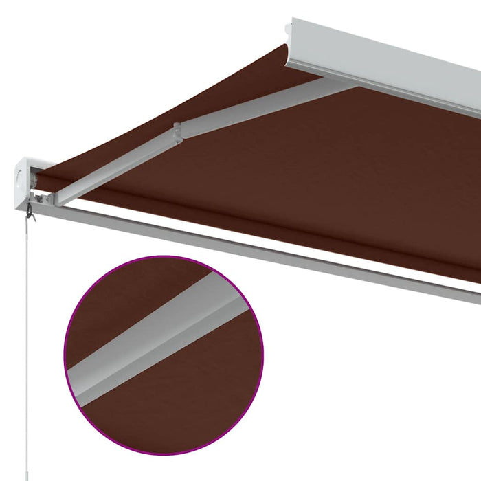 Manual Retractable Awning Burgundy 300x250 cm