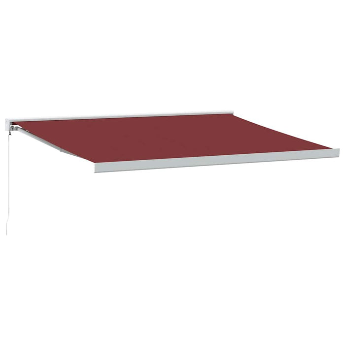 Manual Retractable Awning Burgundy 400x300 cm