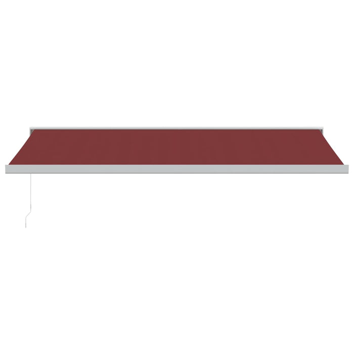 Manual Retractable Awning Burgundy 500x300 cm