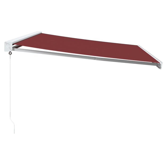 Manual Retractable Awning Burgundy 500x300 cm