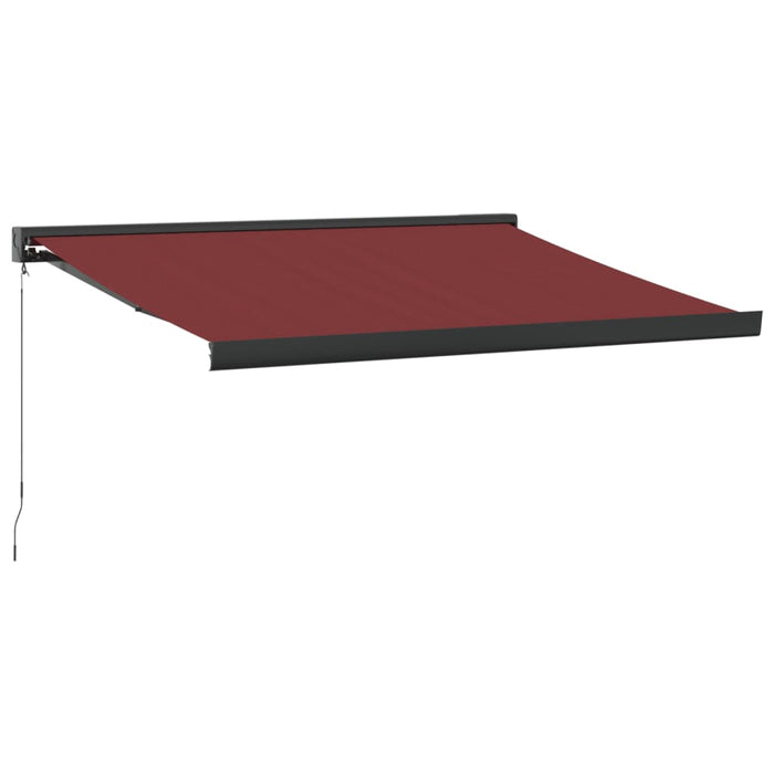 Manual Retractable Awning Burgundy 300x250 cm