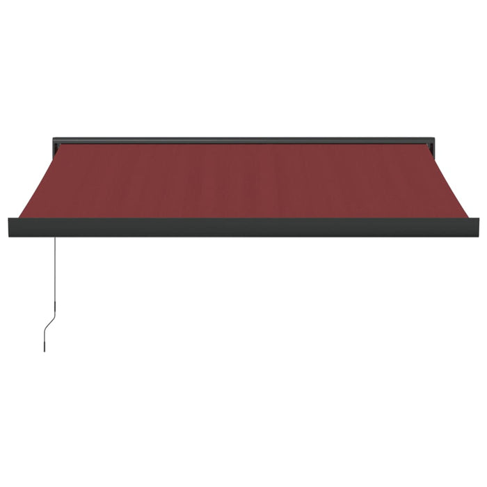 Manual Retractable Awning Burgundy 300x250 cm