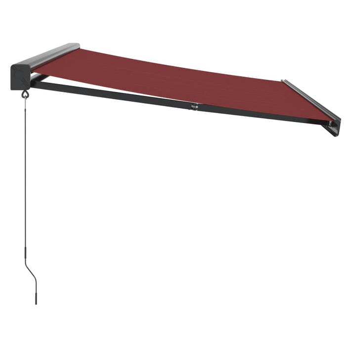 Manual Retractable Awning Burgundy 350x250 cm