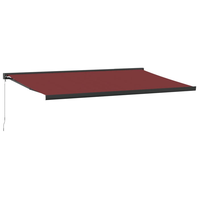 Manual Retractable Awning Burgundy 500x300 cm