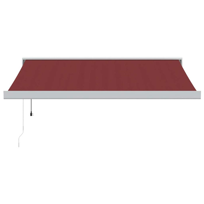 Automatic Retractable Awning Burgundy 350x250 cm