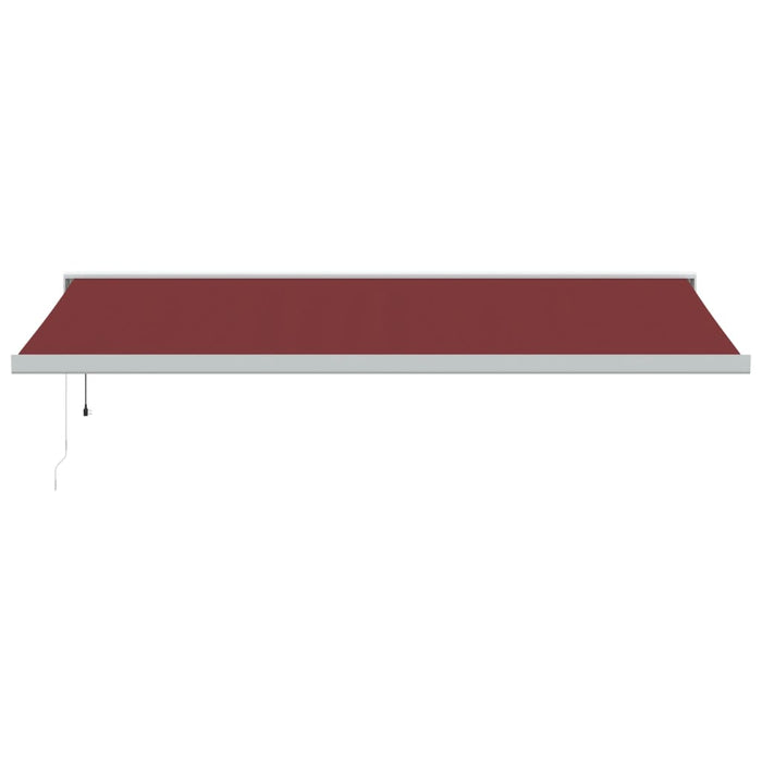 Automatic Retractable Awning Burgundy 500x300 cm