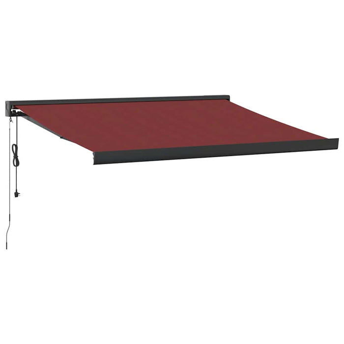 Automatic Retractable Awning Burgundy 300x250 cm