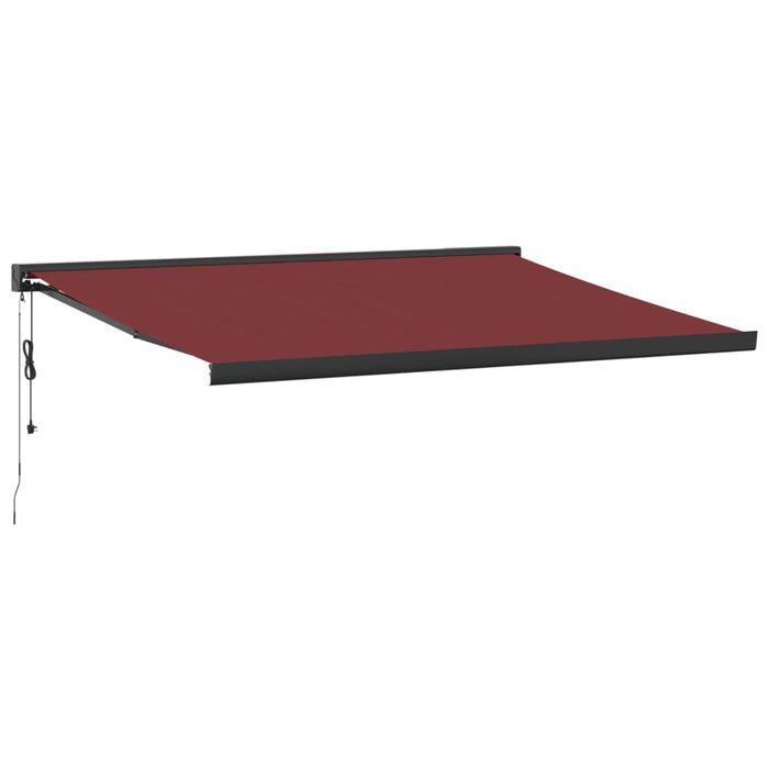 Automatic Retractable Awning Burgundy 400x300 cm