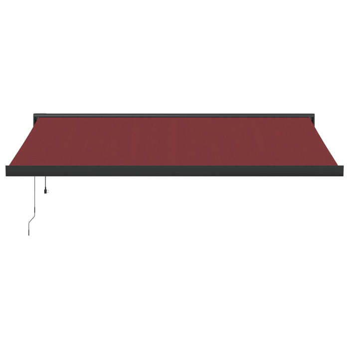 Automatic Retractable Awning Burgundy 450x300 cm