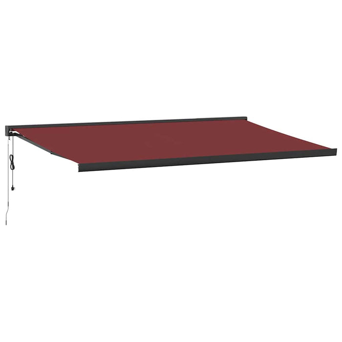 Automatic Retractable Awning Burgundy 500x300 cm