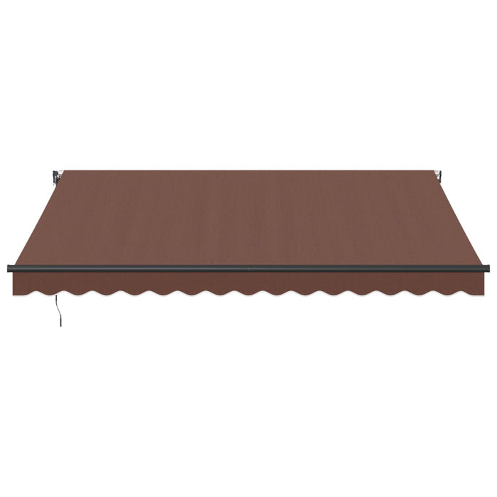 Automatic Retractable Awning Brown 400x350 cm