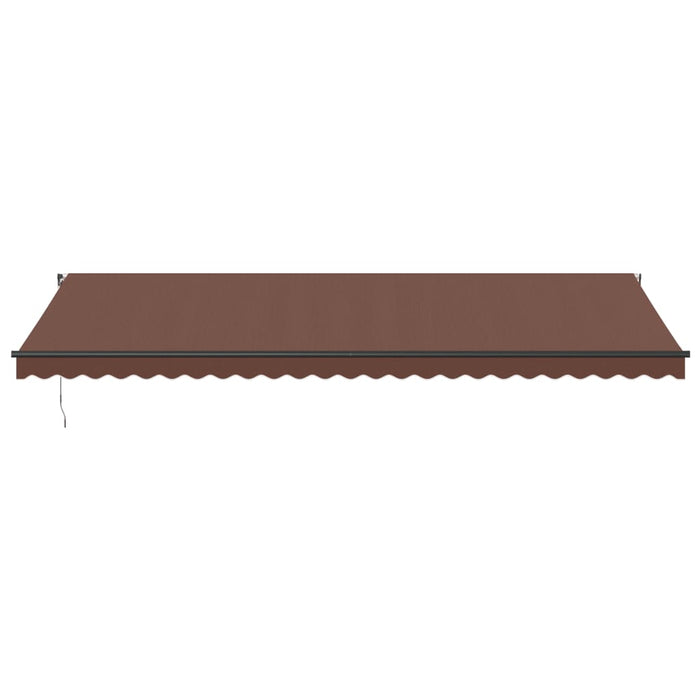 Manual Retractable Awning Brown 600x350 cm