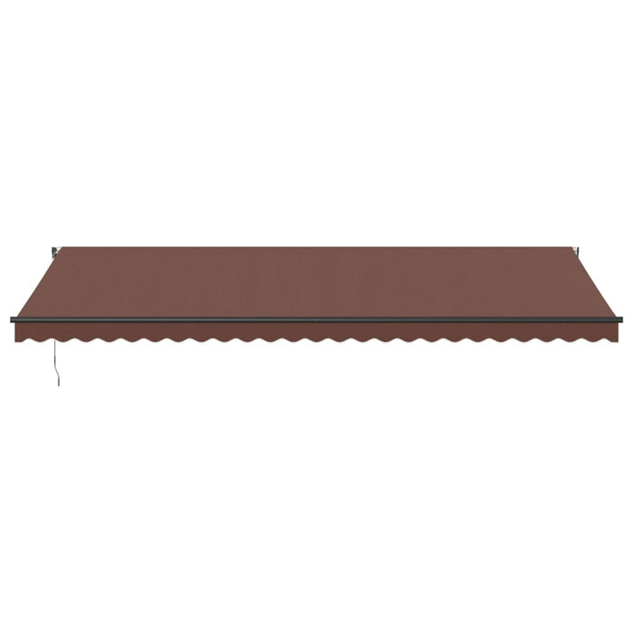 Automatic Retractable Awning Brown 600x350 cm