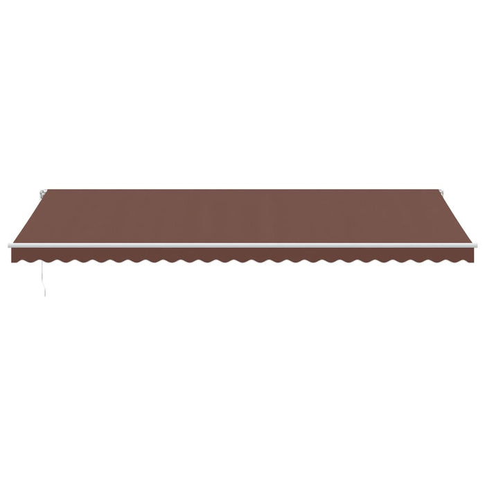 Manual Retractable Awning Brown 600x300 cm