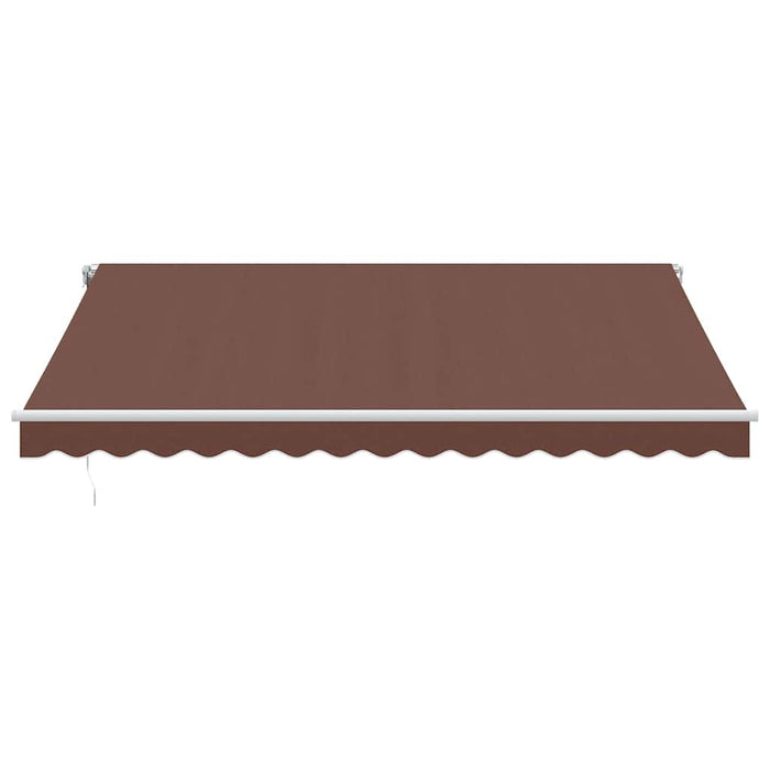 Automatic Retractable Awning Brown 400x300 cm