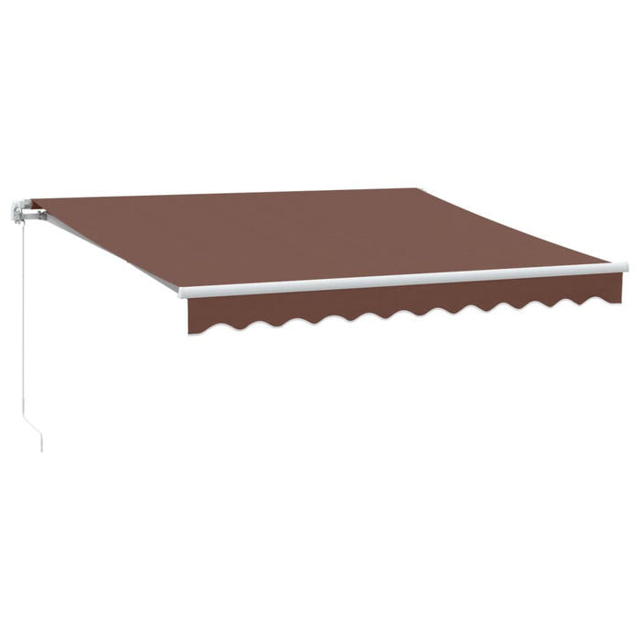 Manual Retractable Awning Brown 300x250 cm