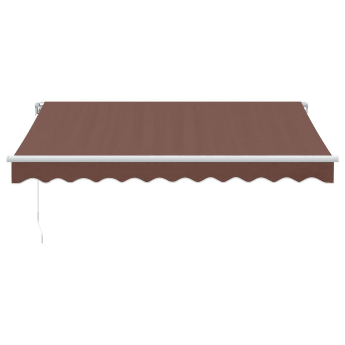 Manual Retractable Awning Brown 300x250 cm