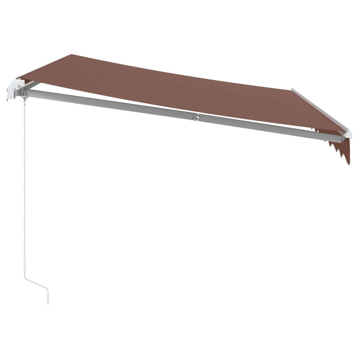 Manual Retractable Awning Brown 300x250 cm