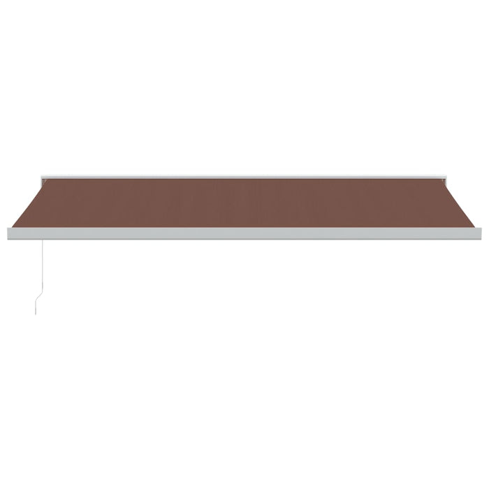 Manual Retractable Awning Brown 500x300 cm