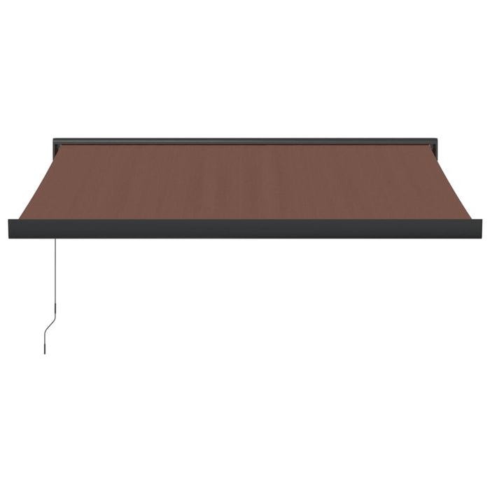 Manual Retractable Awning Brown 300x250 cm