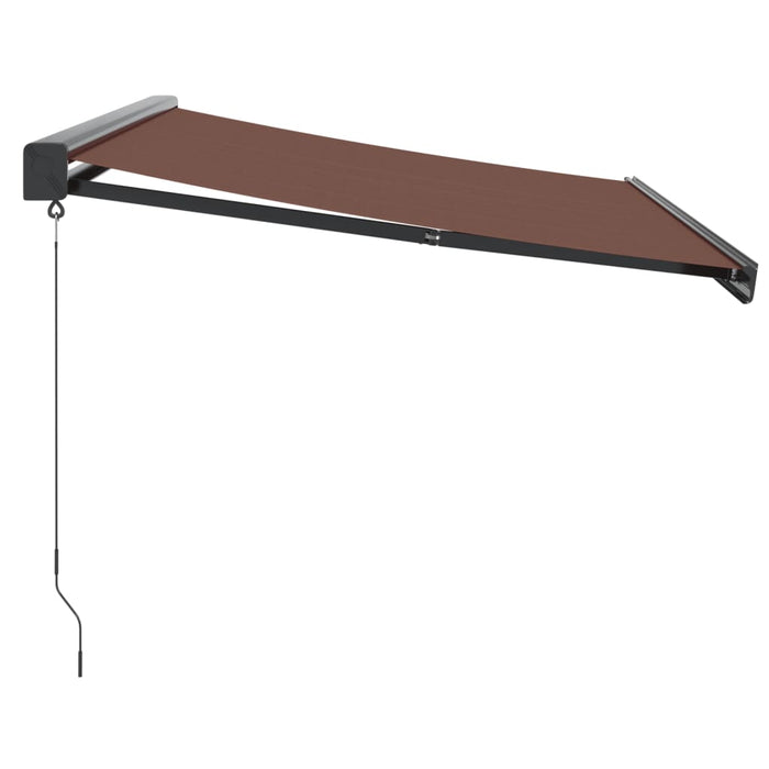 Manual Retractable Awning Brown 300x250 cm