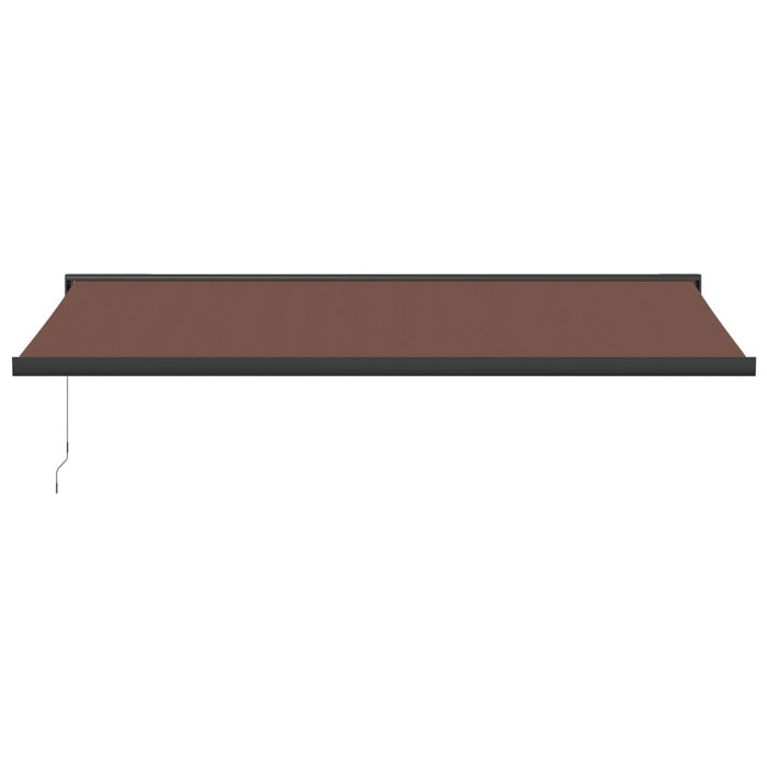 Manual Retractable Awning Brown 500x300 cm