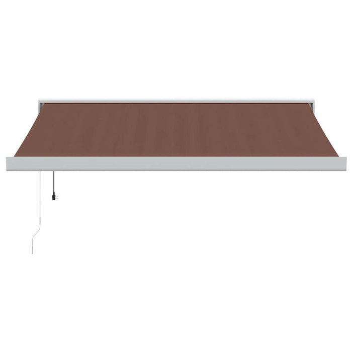 Automatic Retractable Awning Brown 300x250 cm