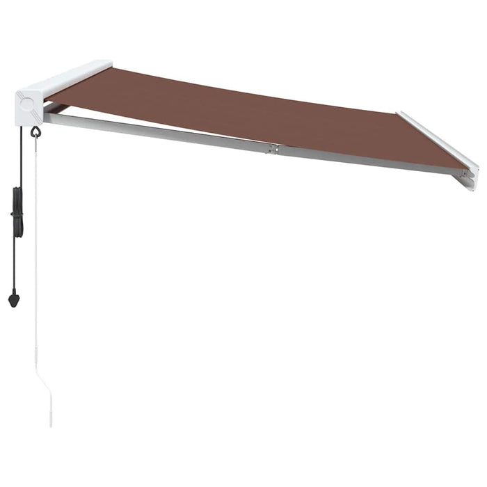 Automatic Retractable Awning Brown 350x250 cm