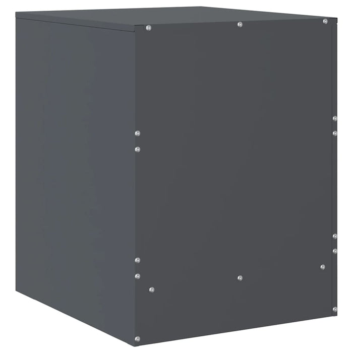 Bedside Cabinet Anthracite 34.5x39x44 cm Steel