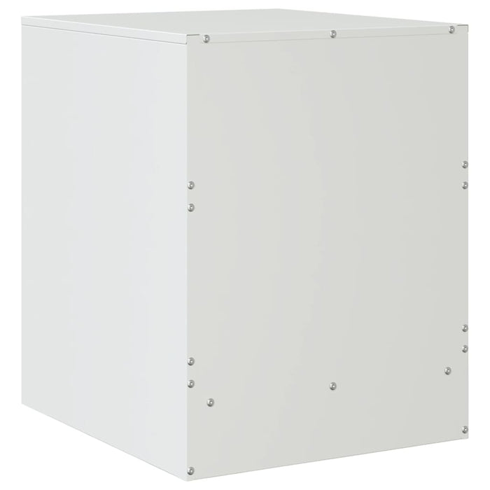 Bedside Cabinets 2 pcs White 34.5x39x44 cm Steel