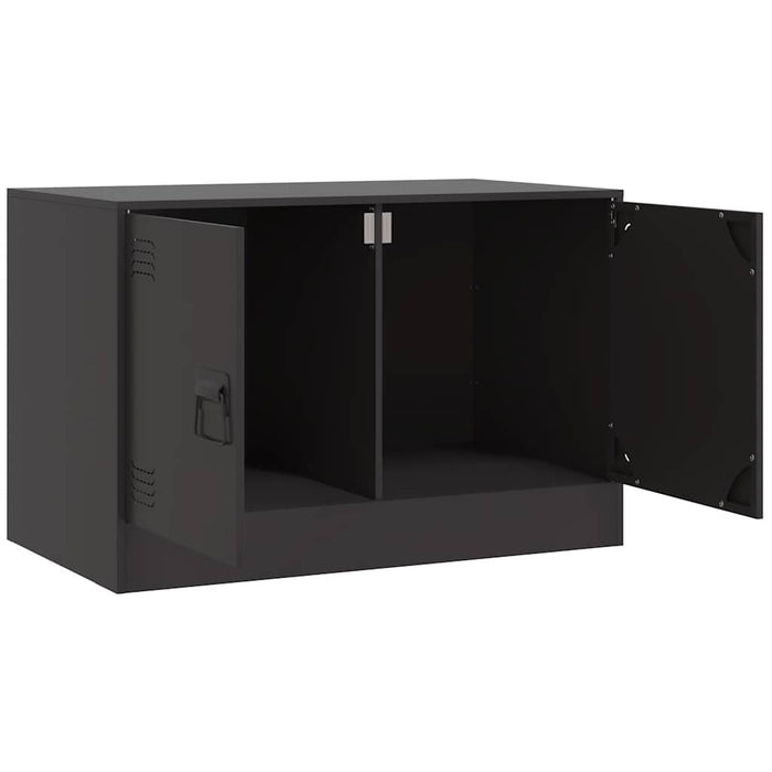 TV Cabinet Black 67x39x44 cm Steel