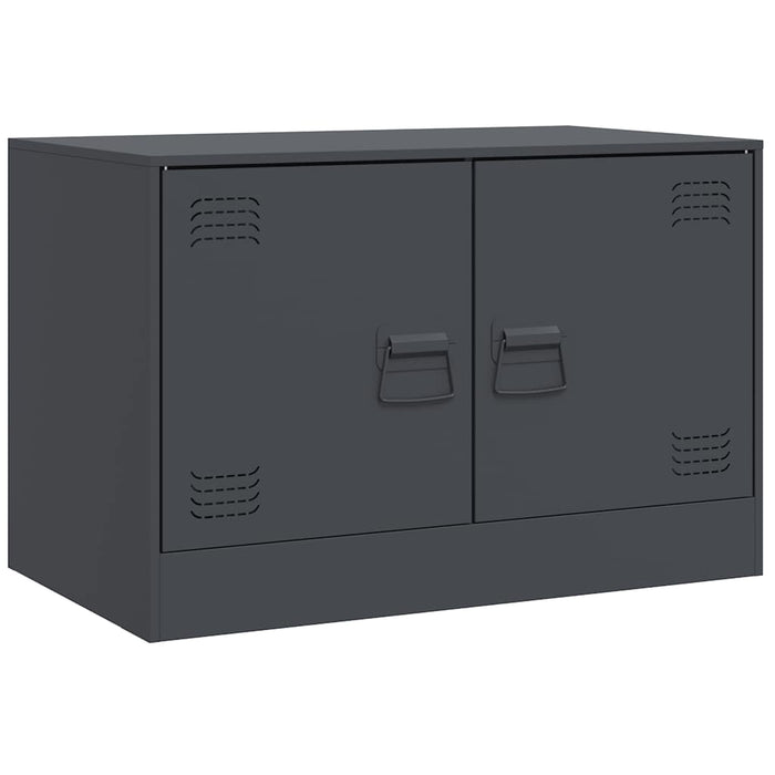 TV Cabinets 2 pcs Anthracite 67x39x44 cm Steel